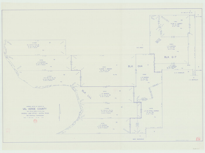 72229, Val Verde County Working Sketch 94, General Map Collection
