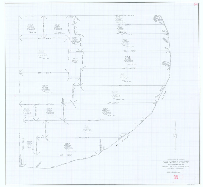72240, Val Verde County Working Sketch 105, General Map Collection