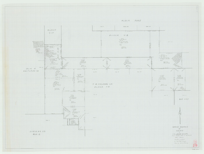 72242, Val Verde County Working Sketch 107, General Map Collection