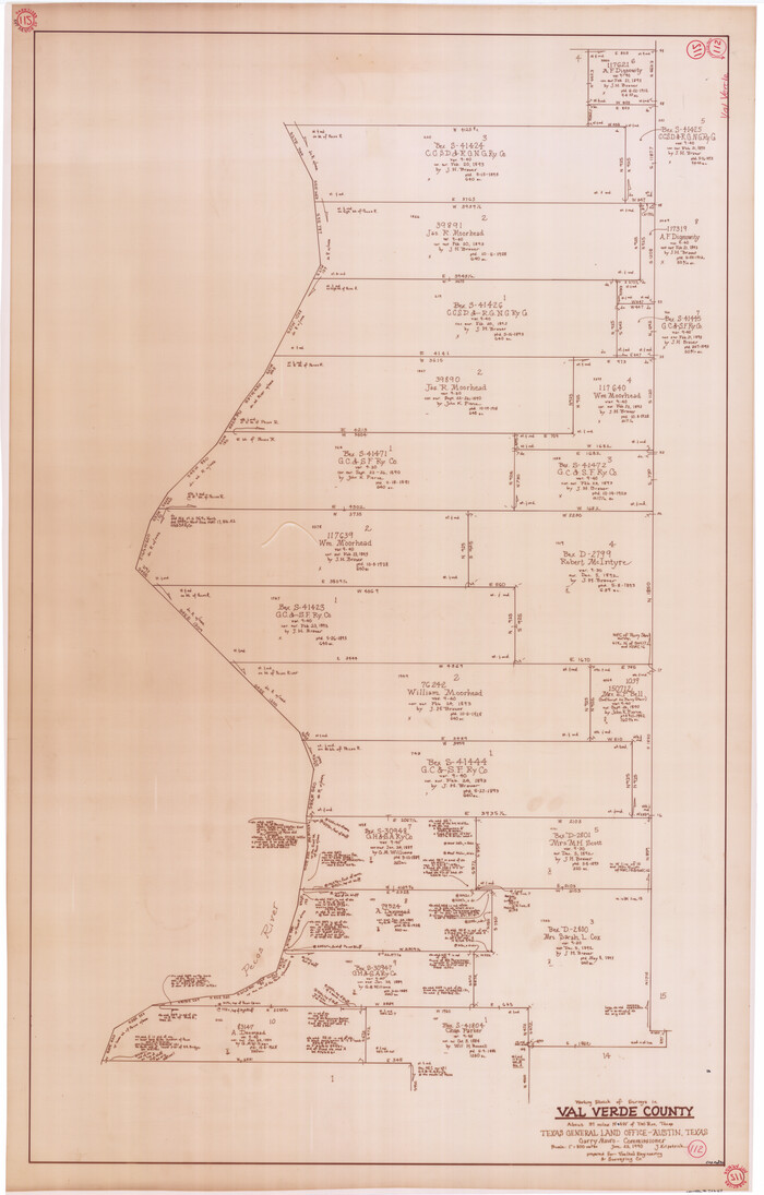 72247, Val Verde County Working Sketch 112, General Map Collection