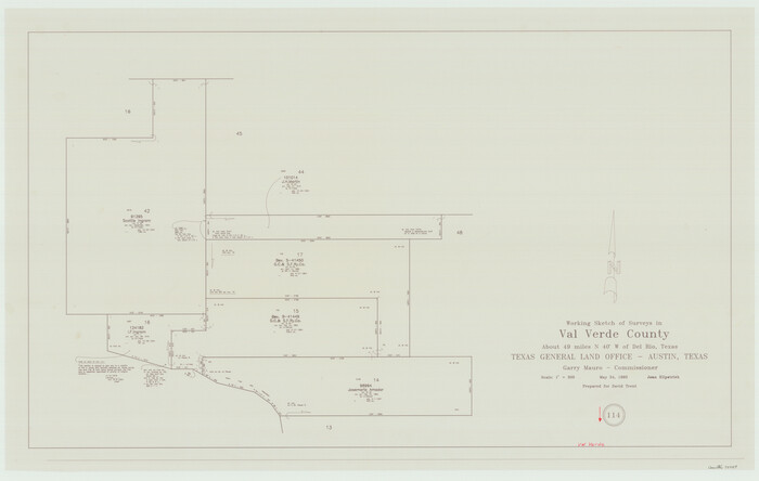 72249, Val Verde County Working Sketch 114, General Map Collection