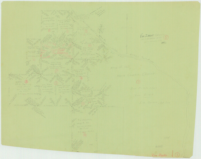 72250, Van Zandt County Working Sketch 1, General Map Collection