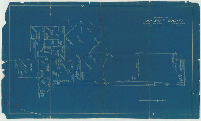 72253, Van Zandt County Working Sketch 4, General Map Collection