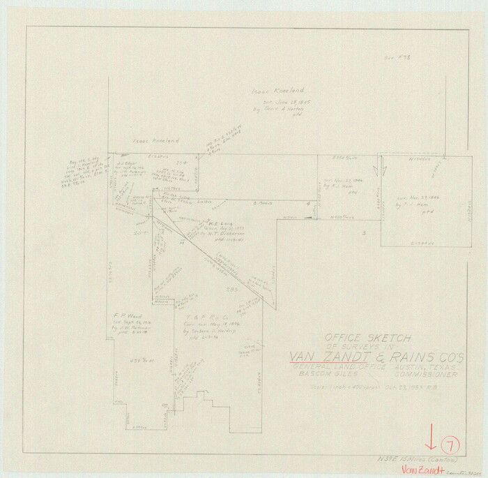72257, Van Zandt County Working Sketch 7, General Map Collection
