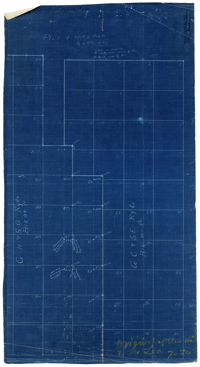 7226, Pecos County Rolled Sketch 50, General Map Collection