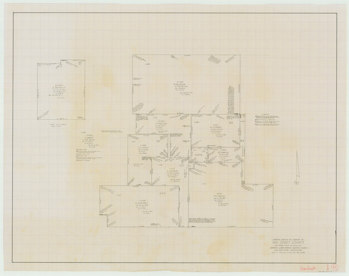 72265, Van Zandt County Working Sketch 15, General Map Collection