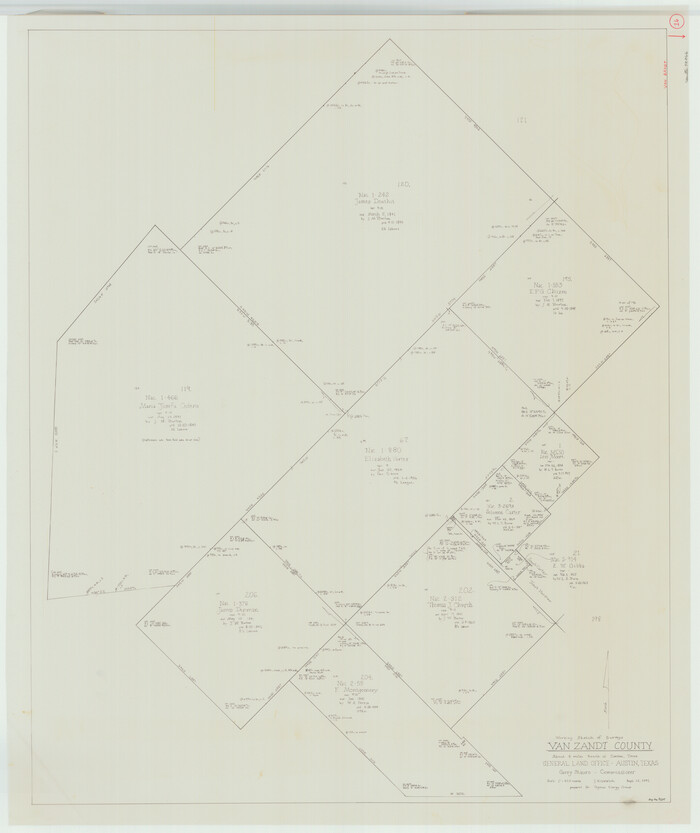 72266, Van Zandt County Working Sketch 16, General Map Collection