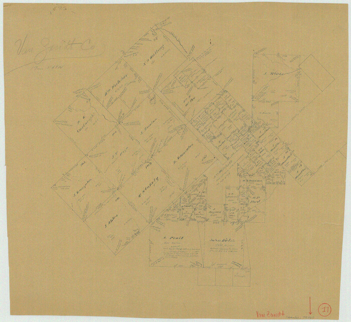 72267, Van Zandt County Working Sketch 17, General Map Collection