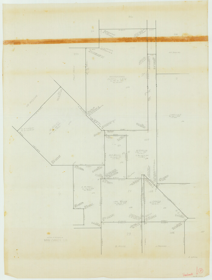 72269, Van Zandt County Working Sketch 19, General Map Collection