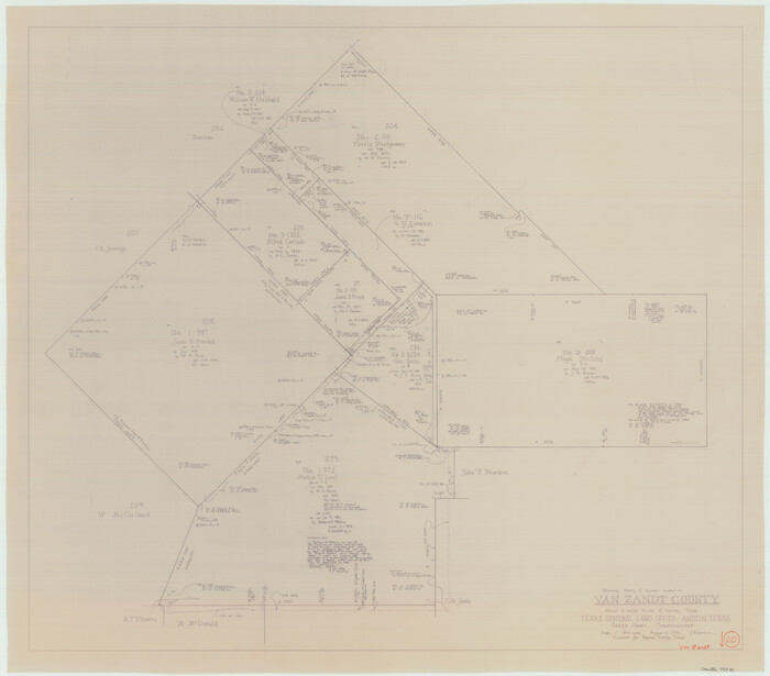 72270, Van Zandt County Working Sketch 20, General Map Collection
