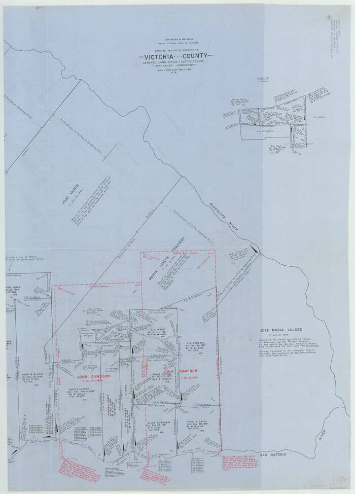 72279, Victoria County Working Sketch 9, General Map Collection