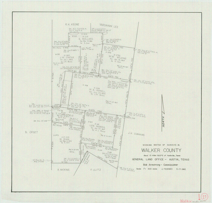72297, Walker County Working Sketch 17, General Map Collection