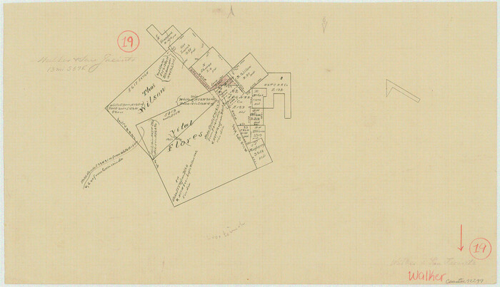 72299, Walker County Working Sketch 19, General Map Collection