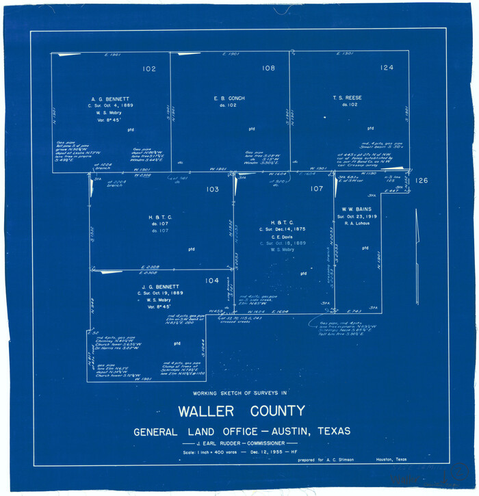 72301, Waller County Working Sketch 2, General Map Collection