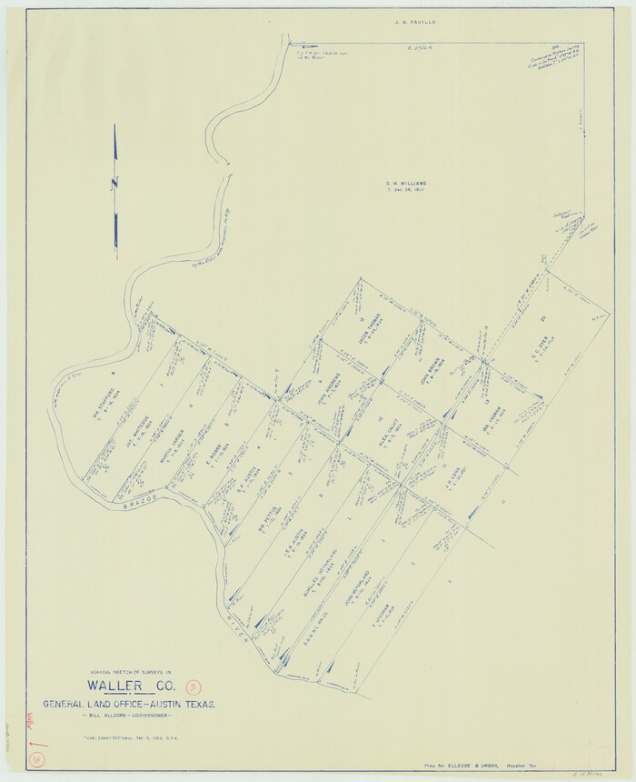 72302, Waller County Working Sketch 3, General Map Collection