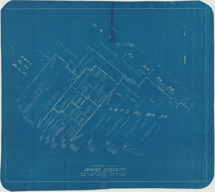 72309, Ward County Working Sketch 3, General Map Collection