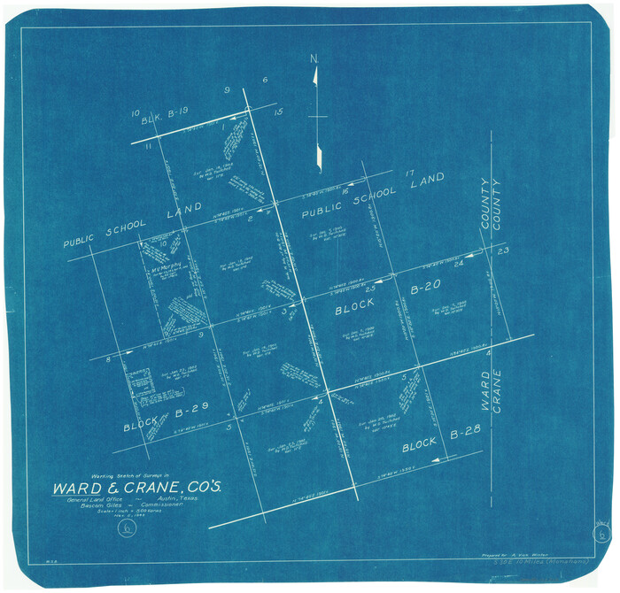 72312, Ward County Working Sketch 6, General Map Collection