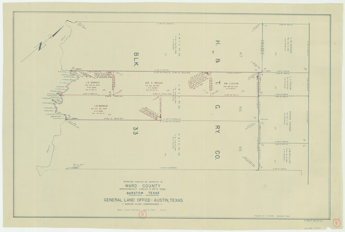 72314, Ward County Working Sketch 8, General Map Collection