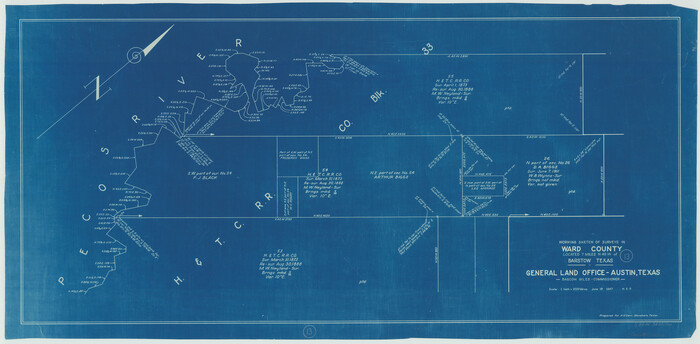 72319, Ward County Working Sketch 13, General Map Collection