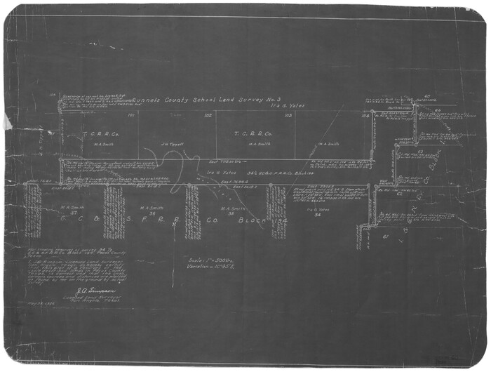7232, Pecos County Rolled Sketch 60, General Map Collection
