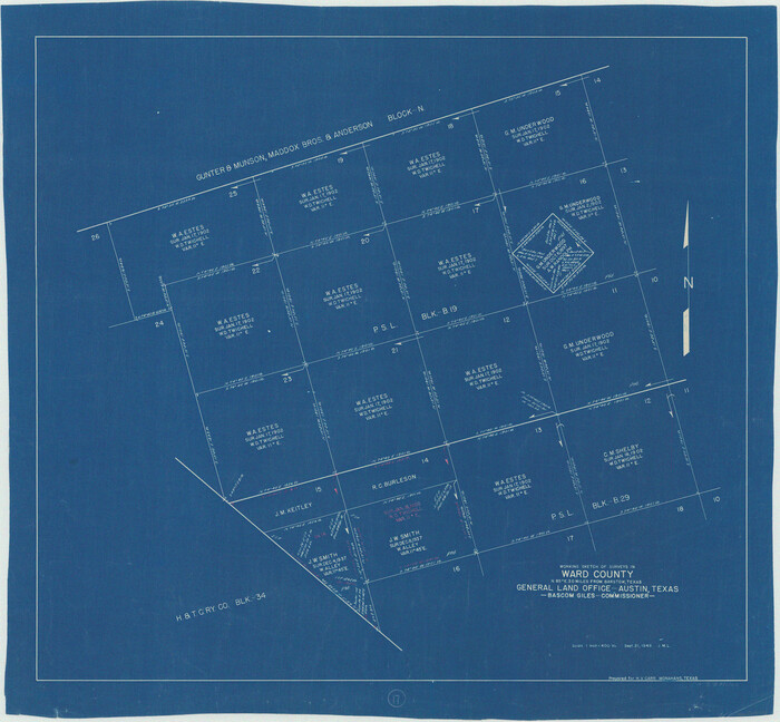 72323, Ward County Working Sketch 17, General Map Collection