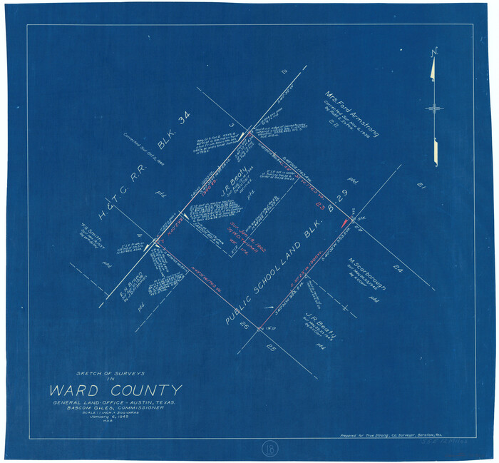 72324, Ward County Working Sketch 18, General Map Collection