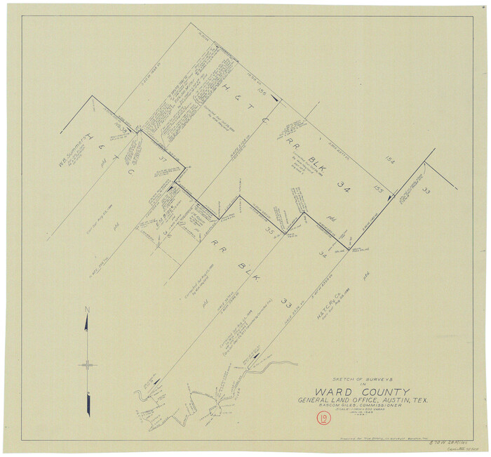 72325, Ward County Working Sketch 19, General Map Collection