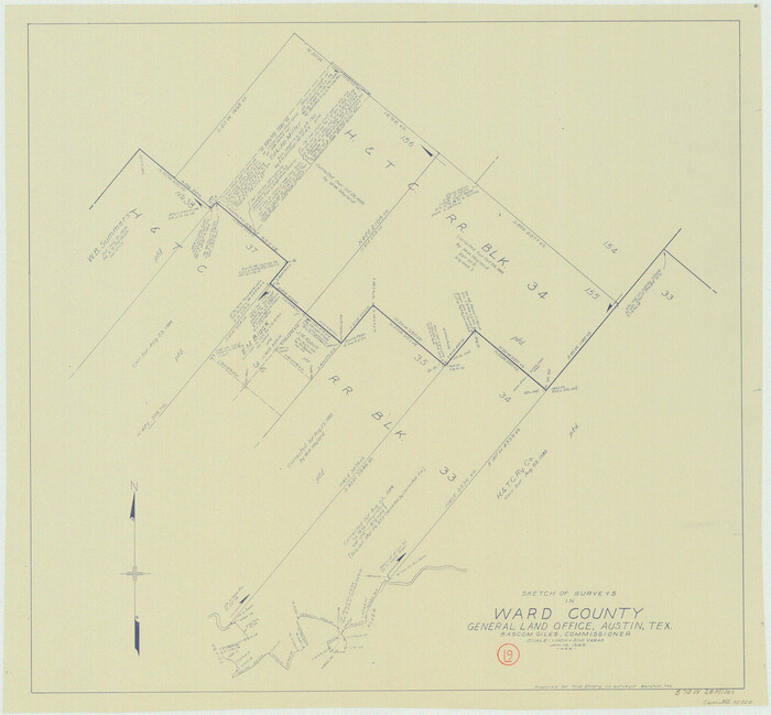 72325, Ward County Working Sketch 19, General Map Collection