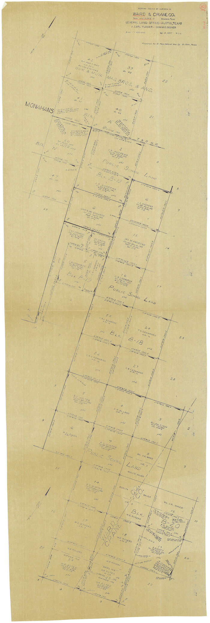 72331, Ward County Working Sketch 25, General Map Collection