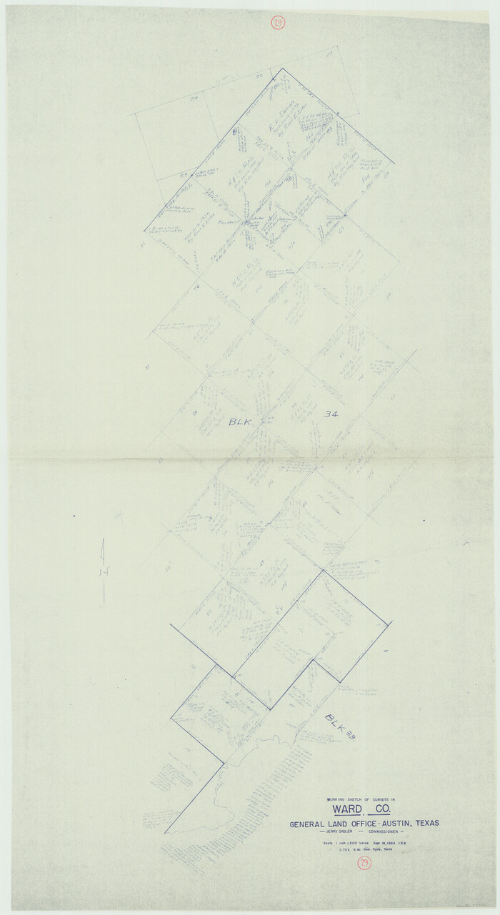 72335, Ward County Working Sketch 29, General Map Collection