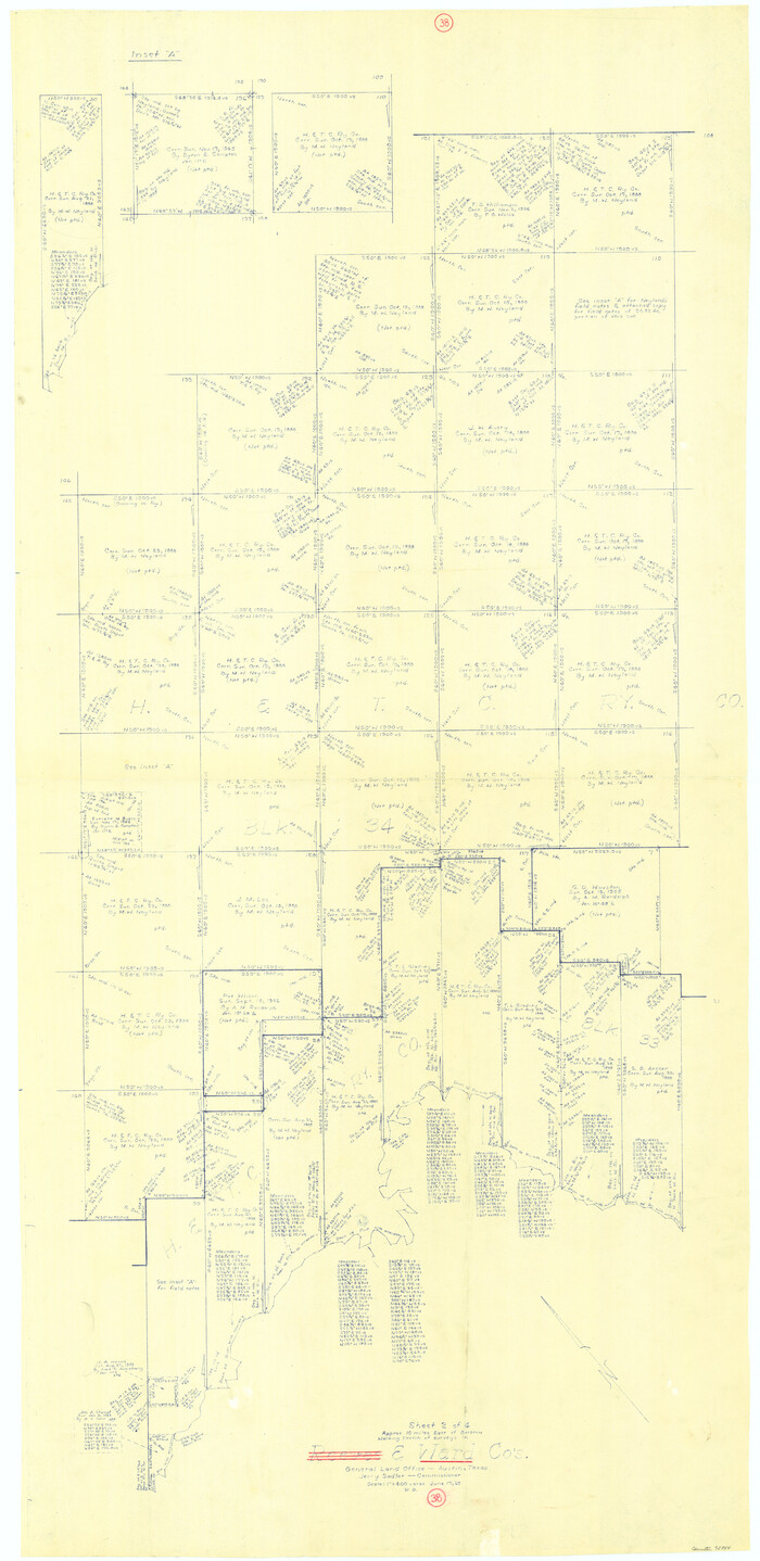 72344, Ward County Working Sketch 38, General Map Collection