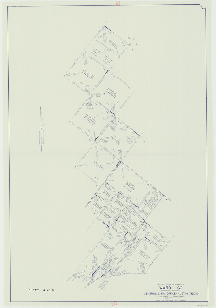 72347, Ward County Working Sketch 41, General Map Collection