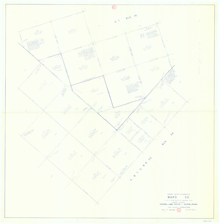 72348, Ward County Working Sketch 42, General Map Collection