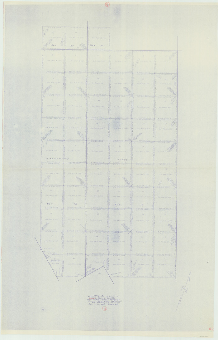 72349, Ward County Working Sketch 43, General Map Collection