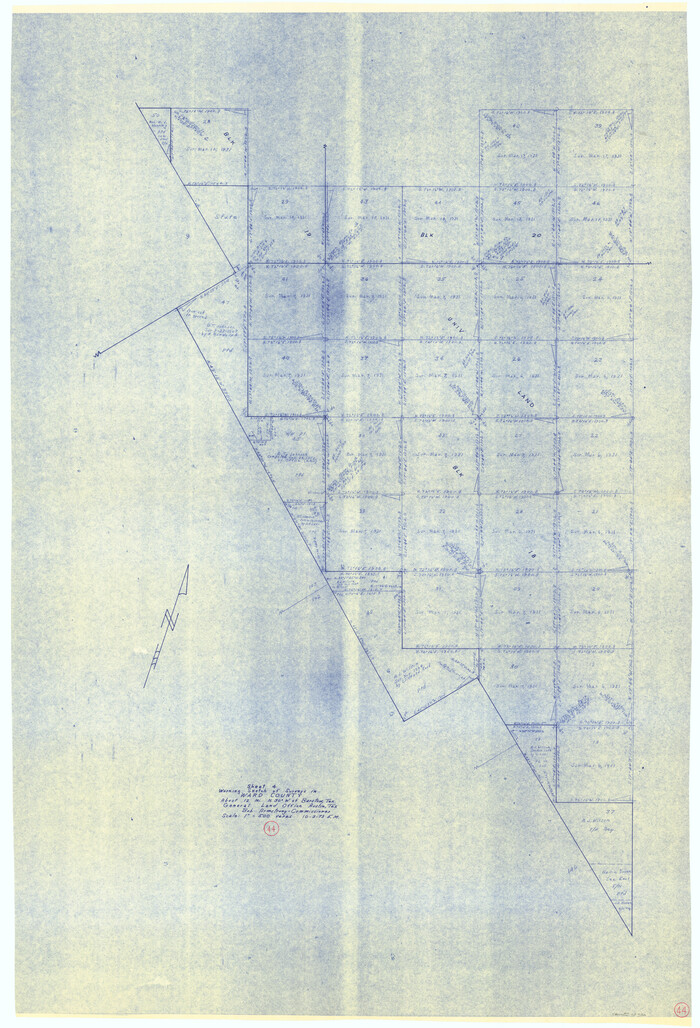 72350, Ward County Working Sketch 44, General Map Collection