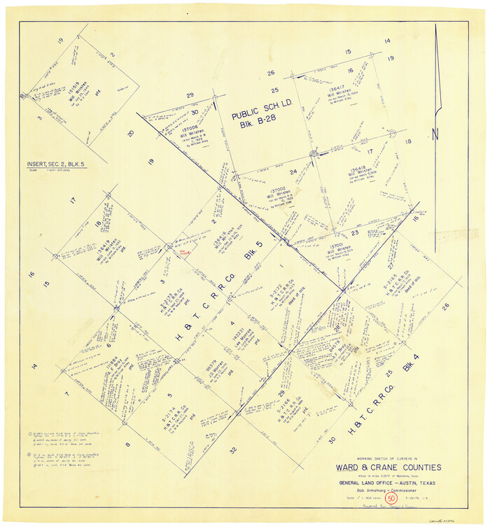 72356, Ward County Working Sketch 50, General Map Collection