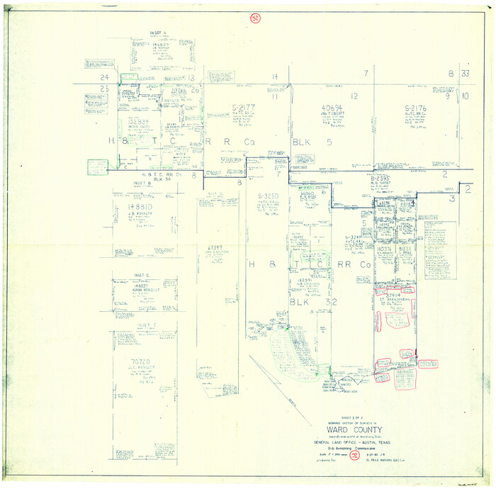 72358, Ward County Working Sketch 52, General Map Collection