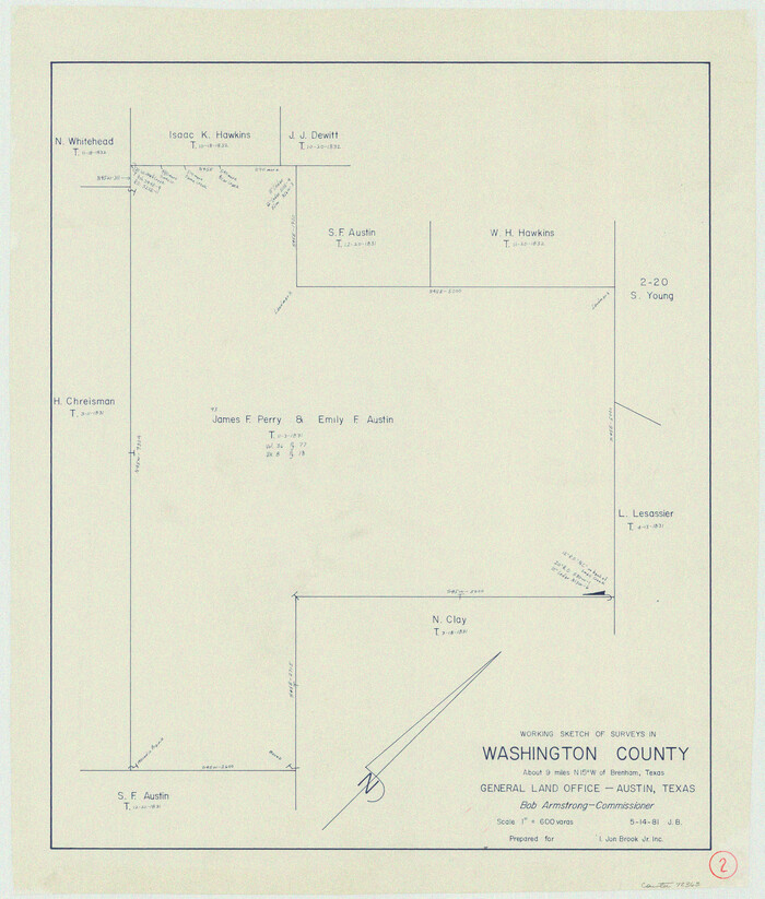 72363, Washington County Working Sketch 2, General Map Collection