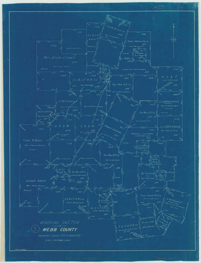 72370, Webb County Working Sketch 5, General Map Collection