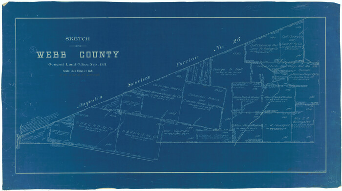 72374, Webb County Working Sketch 9, General Map Collection