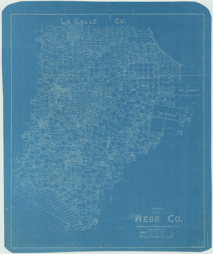 72375, Webb County Working Sketch 10, General Map Collection