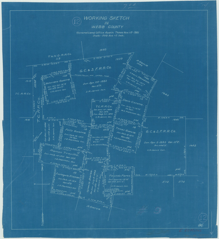 72377, Webb County Working Sketch 12, General Map Collection
