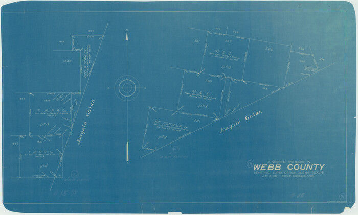 72379, Webb County Working Sketch 14, General Map Collection