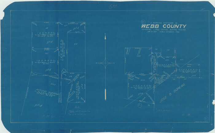 72380, Webb County Working Sketch 15, General Map Collection