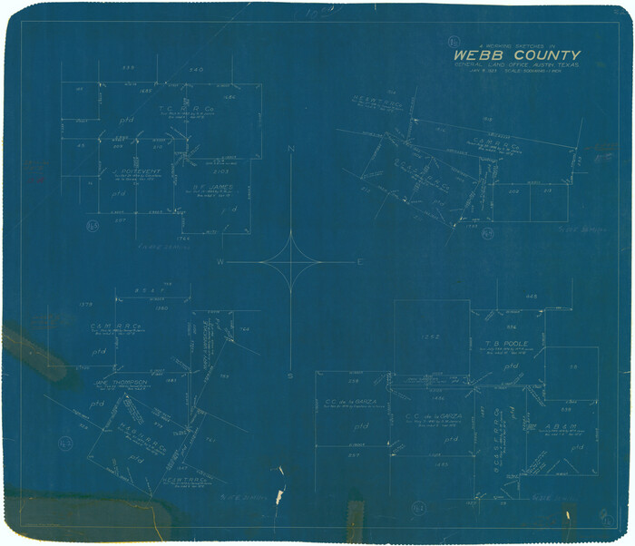 72381, Webb County Working Sketch 16, General Map Collection