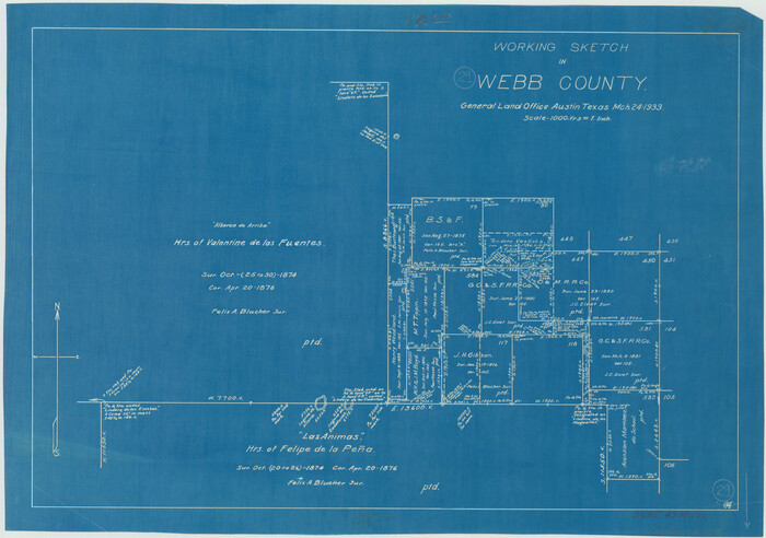 72394, Webb County Working Sketch 29, General Map Collection