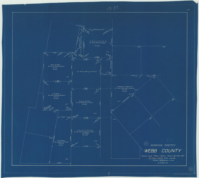 72396, Webb County Working Sketch 31, General Map Collection