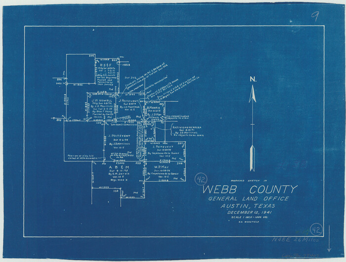 72407, Webb County Working Sketch 42, General Map Collection