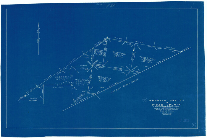 72408, Webb County Working Sketch 43, General Map Collection