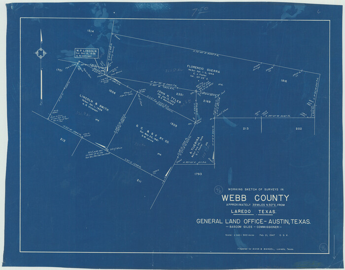 72411, Webb County Working Sketch 46, General Map Collection